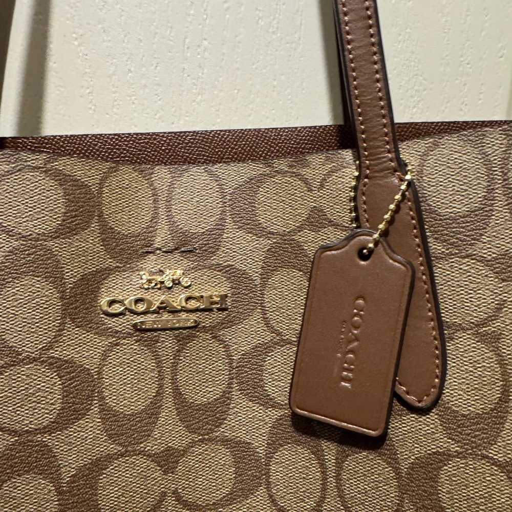 Coach Brown Signature Tote - Picture 7 of 10